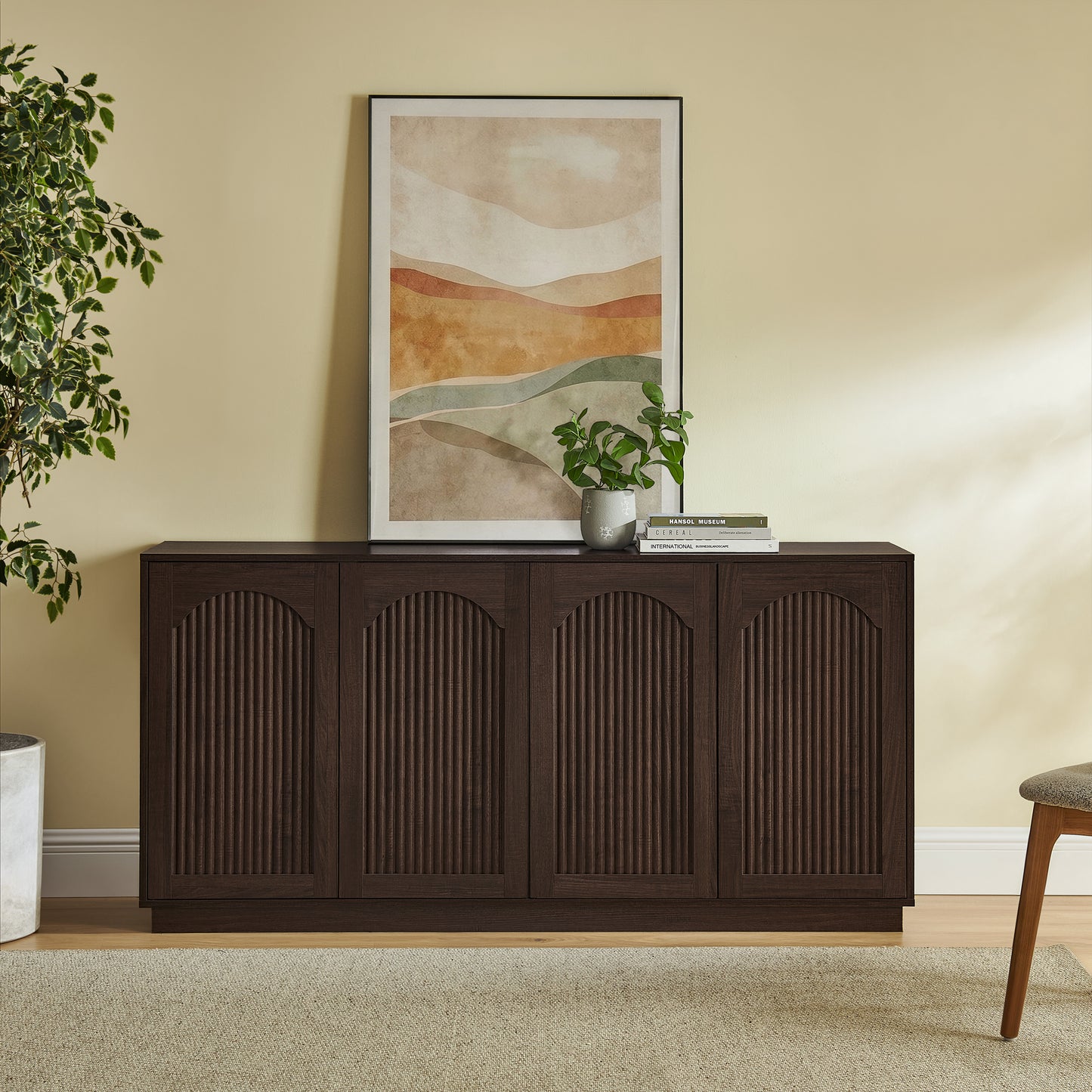 Modern TV Stand & Media Console — 64"