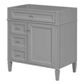 Modern Bathroom Vanity Cabinet — 30", Gray (No Sink)