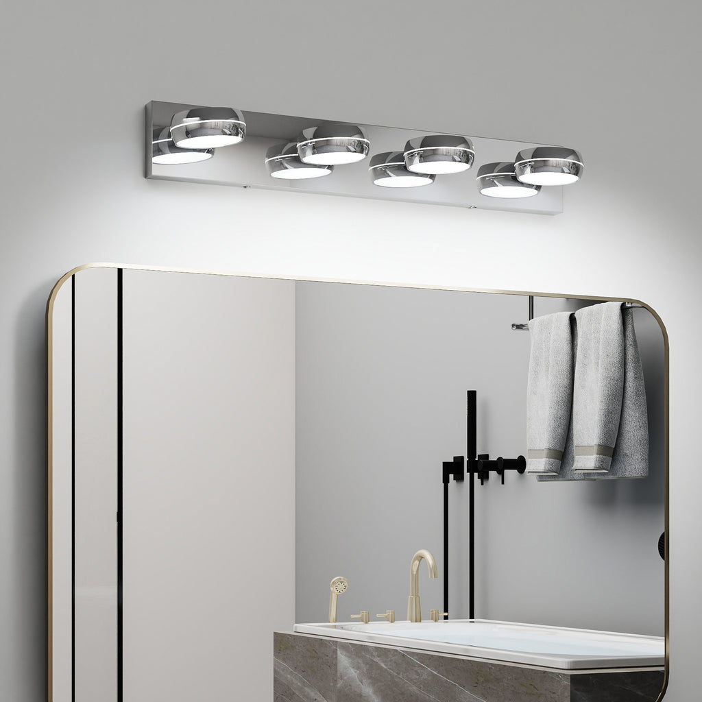 4-Light LED Vanity Light Bar — 28", Chrome