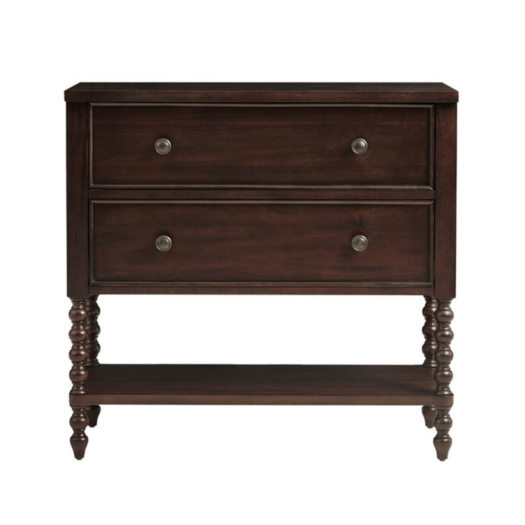 Beckett Two-Drawer Accent Chest — Morocco Brown