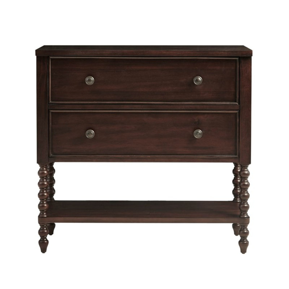 Beckett Two-Drawer Accent Chest — Morocco Brown