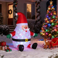 Inflatable Santa with Magic Light Ball