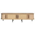 Rattan Door Media Console — 70", Natural