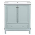 Freestanding Bathroom Vanity — 30", Green