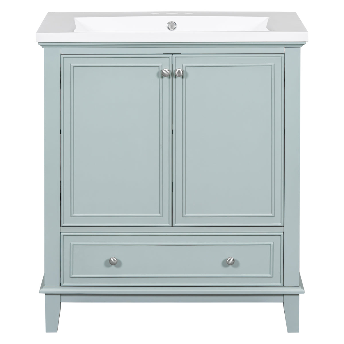 Freestanding Bathroom Vanity — 30", Green