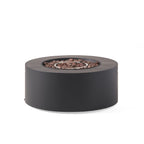 Round Iron Fire Pit — 32", Dark Gray
