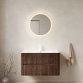 NOOR Floating Bathroom Vanity — 36", Retro Walnut