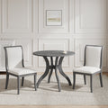 Round Dining Set for Two — 39", Oak Gray