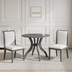 Round Dining Set for Two — 39", Oak Gray