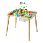 Montessori Kids Activity Table — 13-in-1, Natural