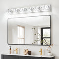 Crystal 6-Light LED Vanity Light — 41", Chrome