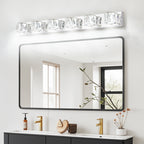 Crystal 6-Light LED Vanity Light — 41", Chrome