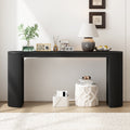 Curved Fluted Console Table