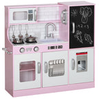 Play Kitchen with Chalkboard — Pink