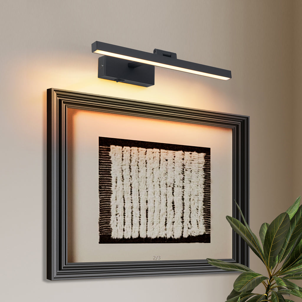 Dimmable LED Vanity Light — 16", Black