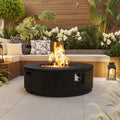 Fluted Round Fire Pit Table — 38", 50,000 BTU