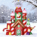Inflatable Candy Castle with LED Lights — 10 ft