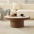 Sintered Stone Coffee Table — 35", Walnut