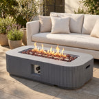 Rectangular Fire Pit — 48", Gray
