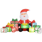 Inflatable Santa with Gift Boxes — 4.4 ft