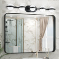 Crystal Sand 5-Light LED Vanity Light — 35", Black