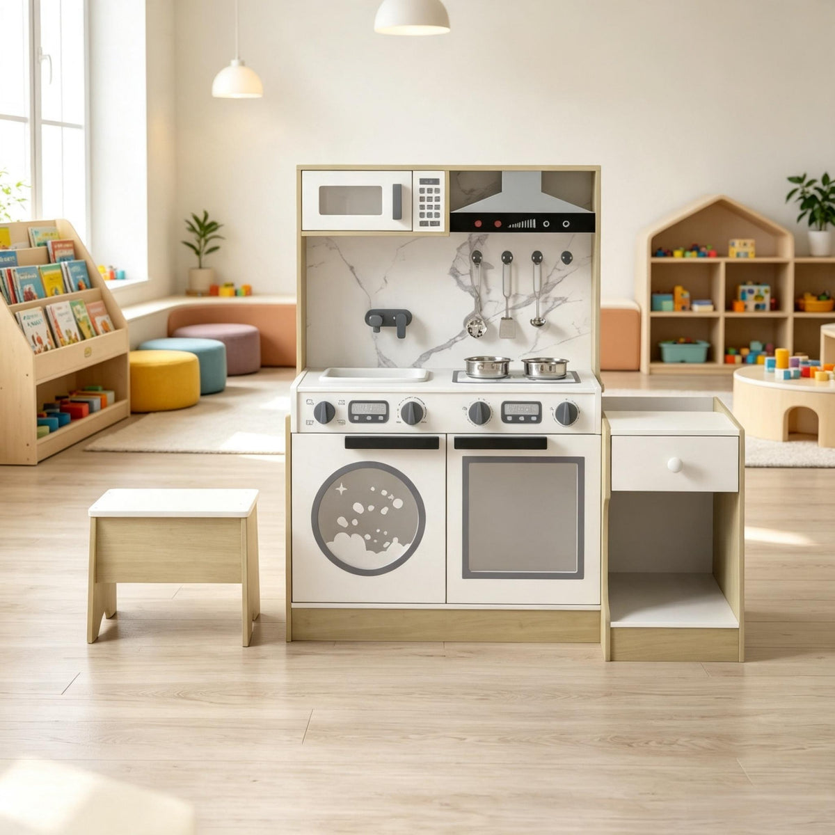 Play Kitchen & Laundry Center
