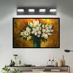 Dimmable 4-Light LED Vanity Light — Matte Black