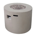 Round Fire Pit — 31", Light Gray