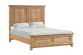 Farmhouse Plank Bed — Queen, Natural Oak