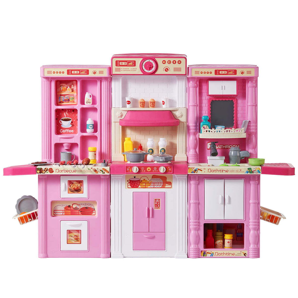 3-in-1 Play Kitchen Set — Pink