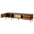 Rattan Door Media Console — 76", Fits TVs up to 85"