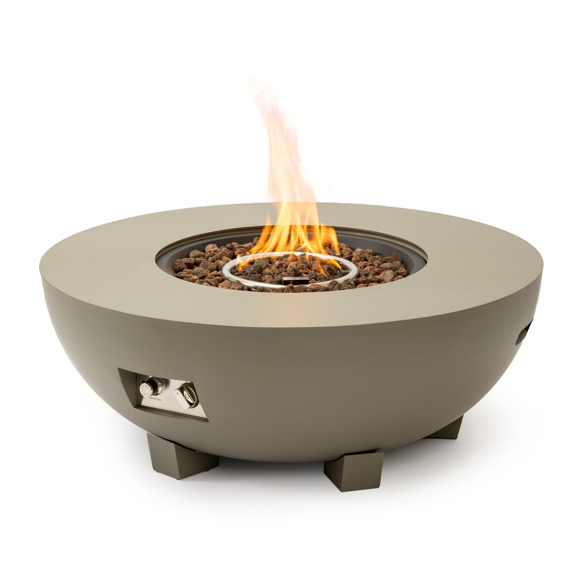 Round Iron Fire Pit Table — 36"