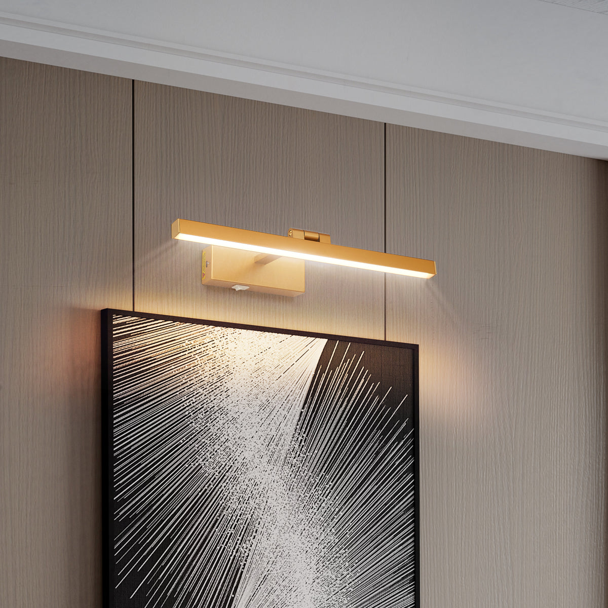 Dimmable LED Vanity Light — 16", Gold