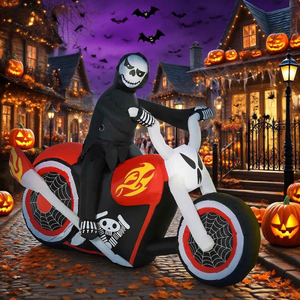 Halloween Inflatable Ghost Biker