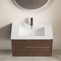 Ceramic Vanity Sink Top — 30", Glossy White