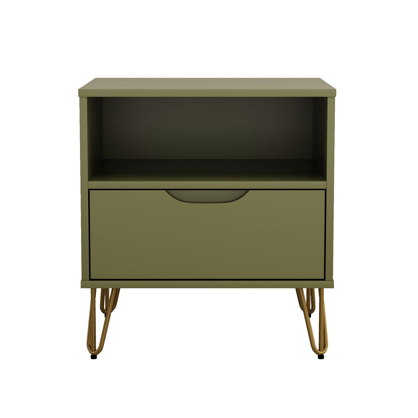 Nightstand in Olive Green