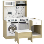 Convertible Play Kitchen & Table Set — Natural