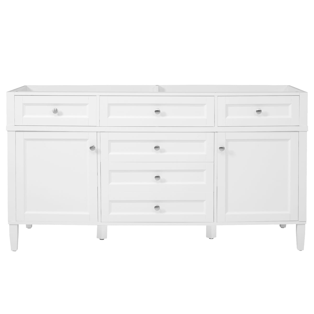 Bathroom Vanity Cabinet — 59", White (Cabinet Only)